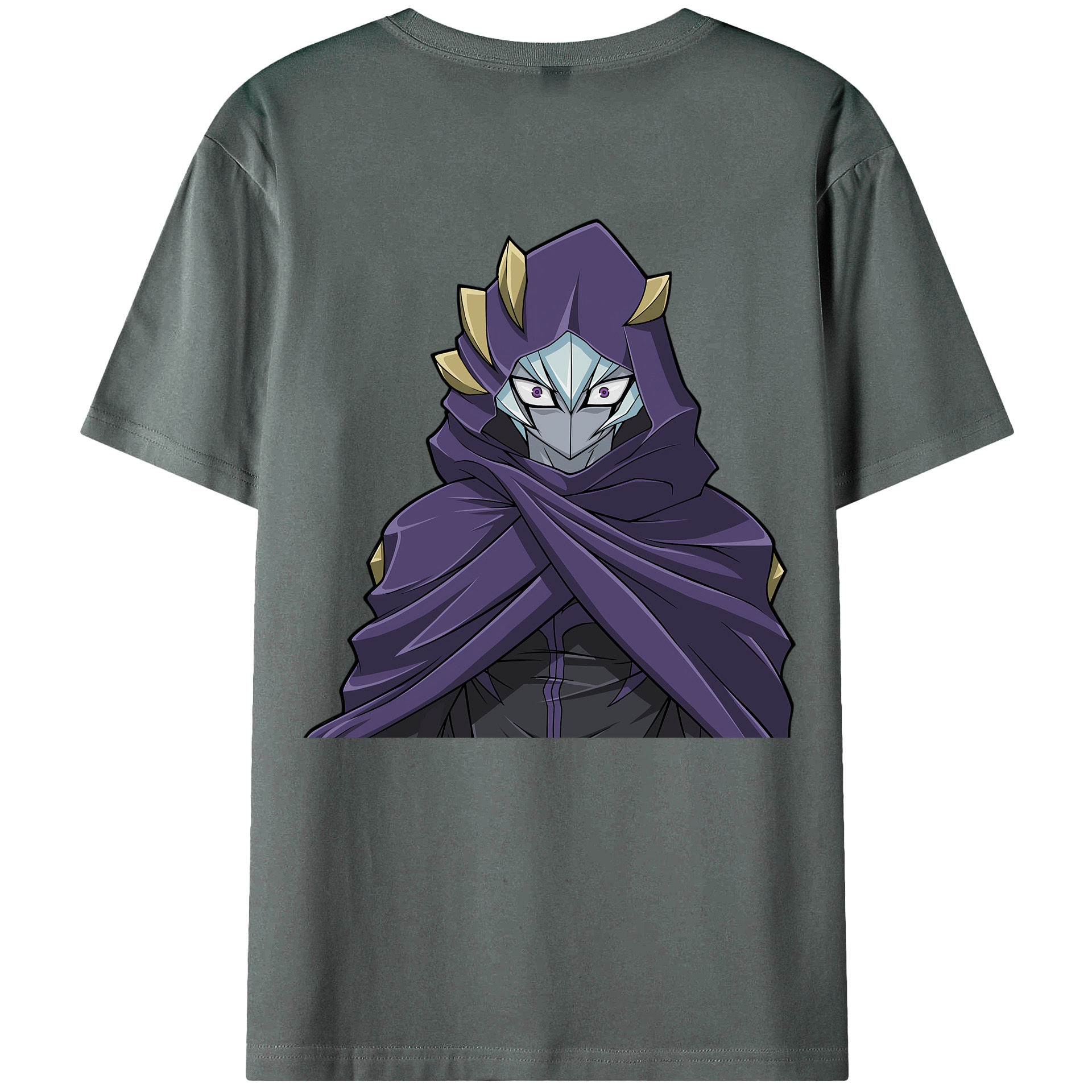 （画像用） 遊☆戯☆王 Yu-Gi-Oh! 綿100％ メンズ半袖Tシャツ（バックプリント） 通気性